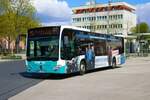 Stadtverkehr Maintal Mercedes Benz Citaro 2 am 14.04.23 in Hanau Freiheitsplatz