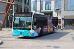 Stadtverkehr Maintal Mercedes Benz Citaro 2 am 14.04.26 in Hanau Freiheitsplatz 