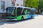 Stadtverkehr Maintal MAN Lions City E am 14.04.26 in Hanau Freiheitsplatz