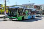 Stadtverkehr Maintal MAN Lions City E am 14.04.26 in Hanau Freiheitsplatz 
