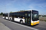 Stadtbus Mainz: MAN Lion's City G der MVG Mainz / Mainzer Verkehrsgesellschaft, aufgenommen im August 2016 in Mainz-Bretzenheim.