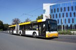 Stadtbus Mainz: MAN NG der MVG Mainz / Mainzer Verkehrsgesellschaft (Wagen 701), aufgenommen im August 2016 in der Nähe der Haltestelle  Bismarckplatz  in Mainz.