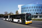 Stadtbus Mainz: MAN Lion's City G der MVG Mainz / Mainzer Verkehrsgesellschaft, aufgenommen im September 2016 in der Nähe der Haltestelle  Bismarckplatz  in Mainz.