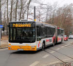 MVG MAN Lions City G Wagen 768 am 17.12.16 in Mainz Lerchenberg