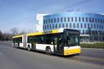 Stadtbus Mainz: MAN NG der MVG Mainz / Mainzer Verkehrsgesellschaft (Wagen 709), aufgenommen im März 2017 in der Nähe der Haltestelle  Bismarckplatz  in Mainz.