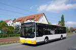Stadtbus Mainz: MAN Lion's City der MVG Mainz / Mainzer Verkehrsgesellschaft, aufgenommen im April 2017 in Mainz-Bretzenheim.