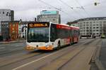 Mainzer Mobilität Mercedes Benz Citaro 2 G Wagen 943 am 12.02.24 in Mainz Hauptbahnhof