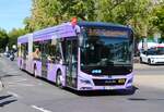 Mainzer Mobilität Elektro MAN Lions City Wagen 613 am 07.09.25 in Wiesbaden