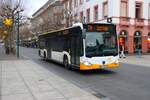 Mainzer Mobilität Mercedes Benz Citaro 2 G Wagen 833 am 31.12.25 am Höfchen in der Innenstadt