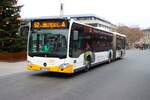 Mainzer Mobilität Mercedes Benz Citaro 2 G Wagen 962 am 31.12.25 am Höfchen in der Innenstadt
