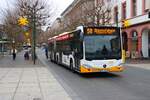 Mainzer Mobilität Mercedes Benz Citaro 2 G Wagen 965 am 31.12.25 am Höfchen in der Innenstadt