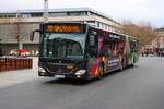 Mainzer Mobilität Mercedes Benz Citaro 2 G Wagen 900 am 31.12.25 am Höfchen in der Innenstadt