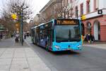 Mainzer Mobilität Mercedes Benz Citaro 2 G Wagen 941 am 31.12.25 am Höfchen in der Innenstadt