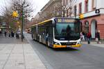 Mainzer Mobilität MAN Lions City Wagen 703 am 31.12.25 am Höfchen in der Innenstadt