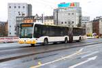 Mainzer Mobilität Mercedes Benz Citaro 2 G Wagen 911 am 16.02.26 in Mainz Hauptbahnhof