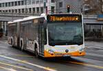 Mainzer Mobilität Mercedes Benz Citaro 2 G Wagen 966 am 16.02.26 in Mainz Hauptbahnhof