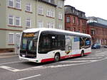 Ein E-Citaro Elektrobus der Stadtwerke Marburg in der Neue Kasseler Straße am 21.3.2026 auf der Linie 3