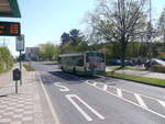 Der Bus mit der Nummer 8 war einer von 2 Bussen die noch in der alten Lackierung in Beige - Dunkelgrün (SL) unterwegs war.
