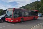 Citaro 2. Generation von Autobus Oberbayern (M-AU 2203) auf Betriebsfahrt in Bad Tölz, Saggasse. Aufgenommen 30.8.2022. 