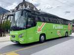 Ein VDL Futura als Flixbus betrieben durch Mikanovic am 18.5.19 auf dem Bahnhofplatz Brig.