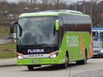 Setra 516 HD von Flixbus/Prima Klima Reisen aus Deutschland in Rostock am 25.01.2018