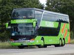 Setra 431 DT von Flixbus/Urban aus Deutschland in Karlsruhe am 22.06.2018