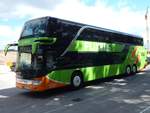 Setra 431 DT von Flixbus/Knežević aus Kroatien in Karlsruhe am 22.06.2018
