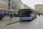 MAN Lion´s City Gelenksbus als Linie 52 (Metrobus) nach Tierpark in München am Marienplatz.(4.1.2013)