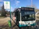 Mercedes Citaro II der Neubrandenburger Verkehrsbetriebe in Neubrandenburg am 11.03.2018