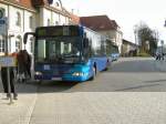 Bus der OVG am Bahnhof Oranienburg, 10.2.2008 (Mercedes, Citaro)