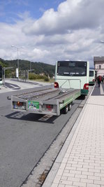 Fahrradanhänger am 16.05.2014 in Bad schandau