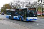 Busbetrieb Anger/angerbus.de - Mercedes-Benz MB Citaro C2 (P-GA 139) als Airport Shuttle BER2 in Teltow im November 2021.