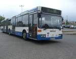 RSAG-Bus abgestellt in Höhe Haltestelle Rostock Hauptbahnhof Süd.(03.05.09)