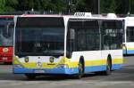 Omnibus Mercedes Citaro Nr. 121 der Nahverkehr Schwerin -NVS- ohne Werbung, Schwerin 30.08.2008