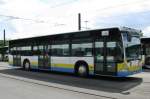 Omnibus Mercedes Citaro Nr. 120 der Nahverkehr Schwerin -NVS- noch jungfrulich, ohne Werbung, Schwerin 24.05.2008
