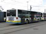 Omnibus Mercedes Citaro Nr. 118 der Nahverkehr Schwerin -NVS- mit Werbung fr den Triathlet Nimke, Schwerin 24.05.2008