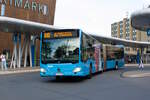 Zu sehen ist ein Mercedes Benz Citaro C2G Gelenk Bus Wagen 1765 W-SW 1775 der Wuppertaler Stadtwerke am Hauptbahnhof Wuppertal | 5.10.2026