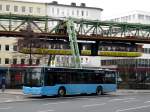 MAN Niederflurbus 3. Generation (Lion's City) auf Dienstfahrt an der Haltestelle Wuppertal-Barmen Alter Markt.(7.2.2013) 