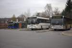 Blick auf den Busbahnhof Radeberg. 21.11.2013 11:12 Uhr