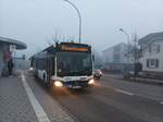Ein SWEG Citaro auf der Linie 66 ( Aufschrift Einsatzwagen) am 16.03.2022 in Eimeldingen Bahnhof, der Nächste halt dieses Busses ist Binzen Gewerbepark Endstation 