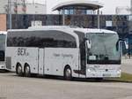 Mercedes Travego von BEX aus Deutschland in Rostock am 25.01.2018