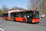 Bus Mainz: Mercedes-Benz Citaro G der DB Regio Bus Mitte GmbH, aufgenommen Anfang April 2020 an der Haltestelle  Goethestraße  in Mainz.