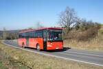 Bus Rheinland-Pfalz: Mercedes-Benz Intouro (MZ-DB 2788) der DB Regio Bus Mitte GmbH, aufgenommen im März 2022 in der Nähe von Sienhachenbach, einer Ortsgemeinde im Landkreis Birkenfeld.