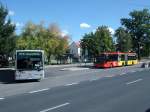 MB O 530 II G - DD RV 7304 - Wagen 7304 - in Radeburg, Busbahnhof -( zusammen mit MB O 530 LÜ - DD RV 2078 - Wagen 7001) - am 19-September-2015 --> Fotosonderfahrt