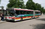 Mercedes O 407 mit  Anhnger  der SBG am 23. Juli 2007 im Balinger Busbahnhof.