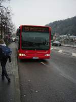 Ein DB Rhein Neckar Bus Citaro in Heidelberg Alte Brcke am 24.02.11