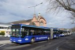 Bus Wiesbaden: Mercedes-Benz Citaro Facelift GÜ vom Rhein-Nahe-Bus (Omnibusverkehr Rhein-Nahe / ORN), aufgenommen im April 2016 am Hauptbahnhof in Wiesbaden.
