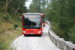 Mercedes Citaro C2 Ü  Oberbayernbus  M-RV 9456, Bus wird auf der steilen Bergstrecke zum Kehlsteinhaus eingesetzt, Berchtesgaden 08.09.2015