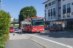 Iveco-Irisbus Crossway von Regionalverkehr Oberbayern (M-RV 2651) als Linie 9142 in Traunstein, Wasserburger Straße. Aufgenommen 23.6.2022.