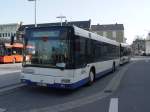 Ein (evtl. schon ehemaliger?) Wagen der Fa. Philippi (Tochter von Saar-Pfalz-Bus), der HOM-UT 33, der am 7.4.2010 als Ersatzwagen für den St. Ingberter Stadtverkehr am Rendezvous-Platz abgestellt war.